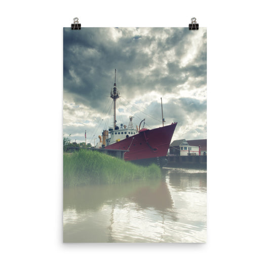 Foggy River Coastal Landscape Photo Loose Wall Art Print - PIPAFINEART