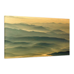 Foggy Mountain Layers at Sunset Landscape Photography Fine Art Canvas Wall Art Prints  - PIPAFINEART