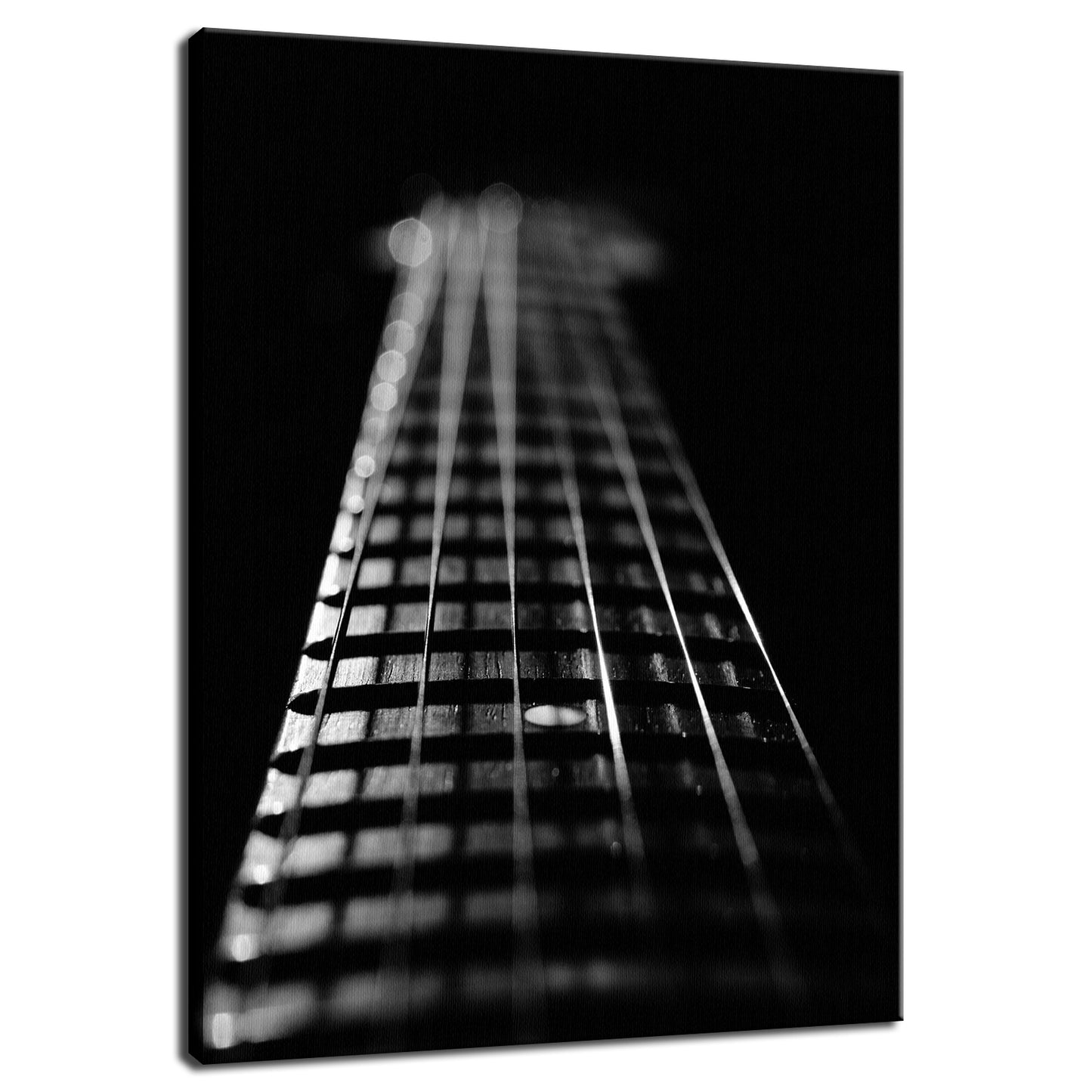 Frets and Cords Black and White Abstract Photo Fine Art Canvas & Unframed Wall Art Prints  - PIPAFINEART