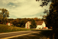 Greenbank Mill Colorized Landscape Photo DIY Wall Decor Instant Download Print - Printable  - PIPAFINEART