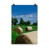 Hay Whatcha Doin' in the Field Landscape Photo Loose Wall Art Print - PIPAFINEART