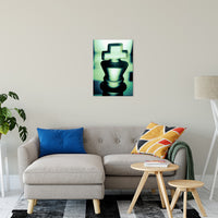 Heads of Kings in Green Abstract Photo Fine Art Canvas & Unframed Wall Art Prints 20" x 24" / Fine Art Canvas - PIPAFINEART