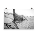 High Key Dunes Black and White Landscape Photo Loose Wall Art Prints - PIPAFINEART