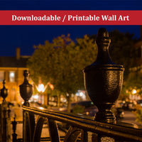 Historic New Castle 4 Urban Night Landscape Photo DIY Wall Decor Instant Download Print - Printable  - PIPAFINEART