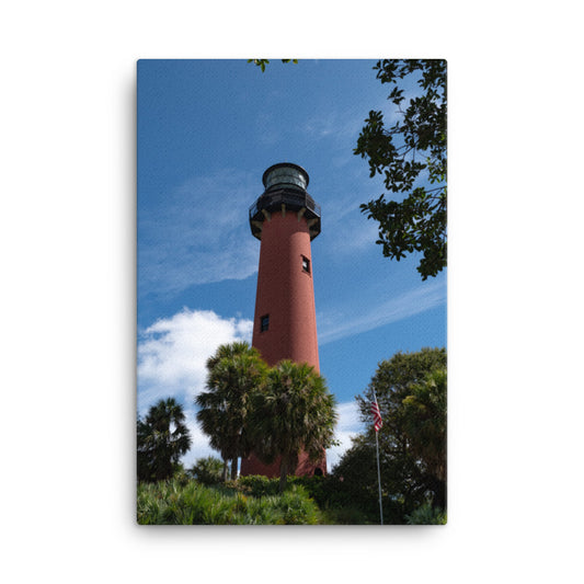 Jupiter Lighthouse 2 Color Coastal Landscape Canvas Wall Art Prints