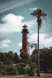 Jupiter Lighthouse Colorized Landscape Photo DIY Wall Decor Instant Download Print - Printable  - PIPAFINEART