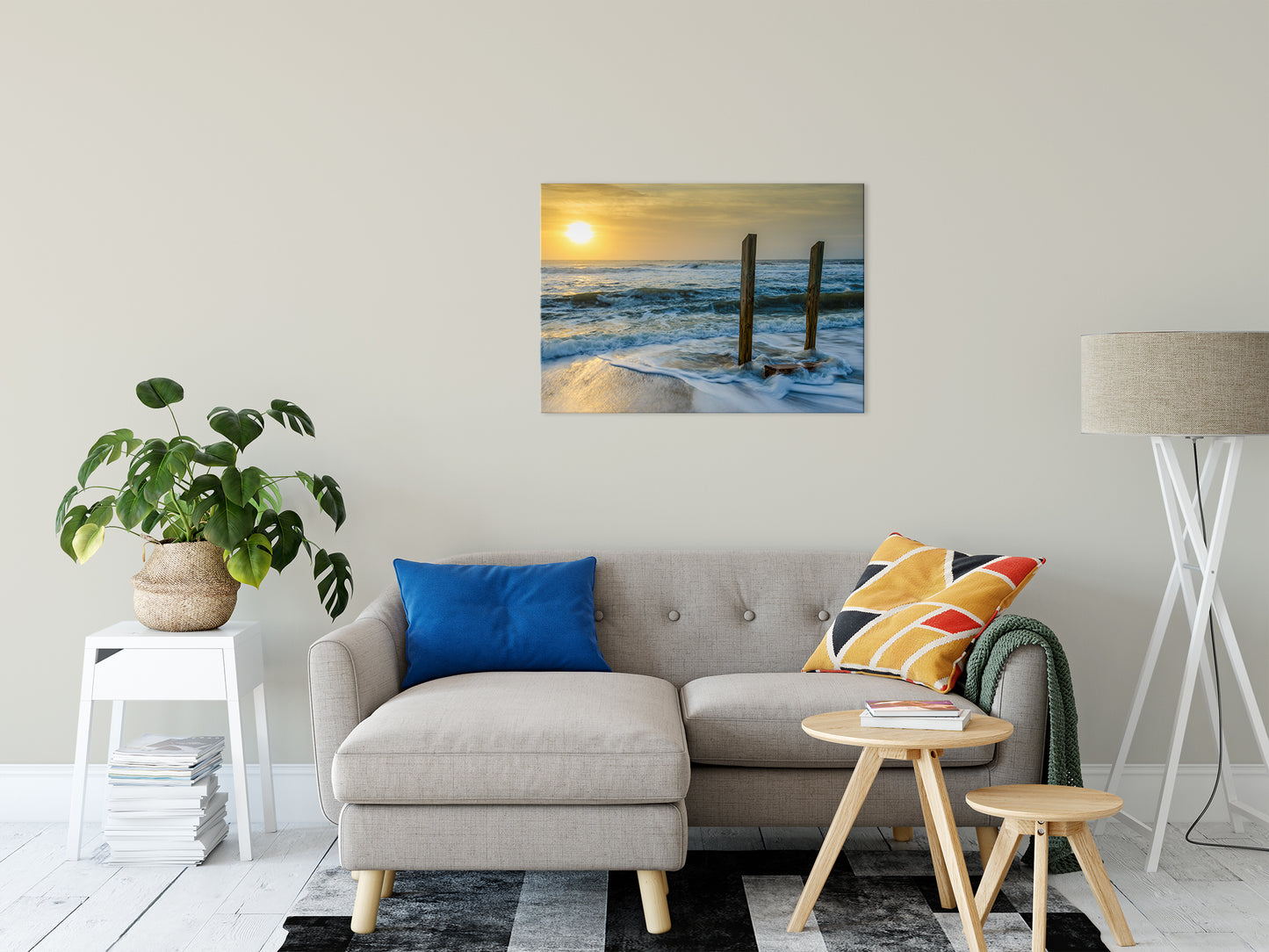 Kissed by the Sea Coastal Landscape Photo Fine Art Canvas Wall Art Prints 24" x 36" - PIPAFINEART
