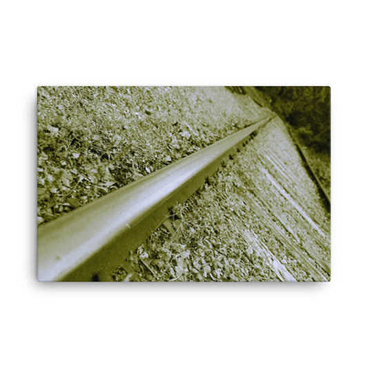 Lonely Rails Sepia Rural Landscape Canvas Wall Art Prints