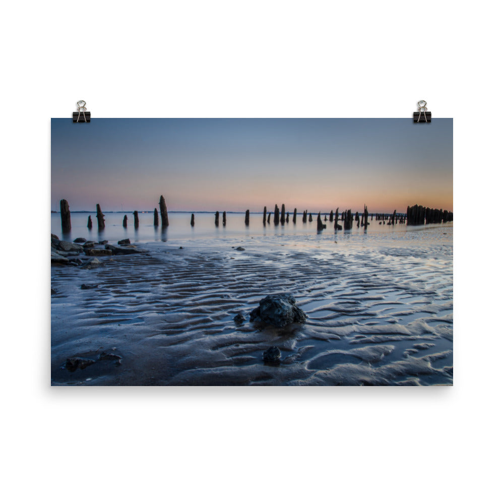 Low Tide At Battery Landscape Photo Loose Wall Art Prints - PIPAFINEART