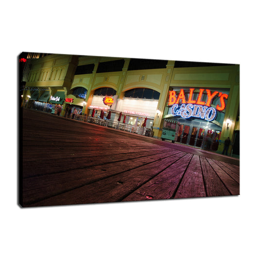 Low on the Boards Night Photo Fine Art Canvas Wall Art Prints  - PIPAFINEART