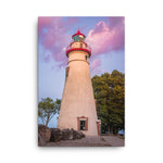 Marblehead Lighthouse at Sunset Coastal Landscape Canvas Wall Art Prints
