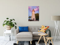 Marblehead Lighthouse at Sunset Landscape Fine Art Canvas Wall Art Prints 24" x 36" - PIPAFINEART