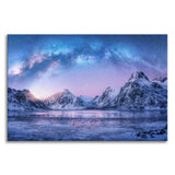 Milky Way Lofoten Islands, Norway Landscape Photo Canvas Wall Art Prints