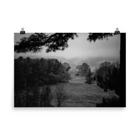 Mist of Valley Forge Black and White Landscape Photo Loose Wall Art Prints - PIPAFINEART