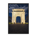 Night Photo At Valley Forge Arch Urban Landscape Photo Framed Wall Art Print  - PIPAFINEART