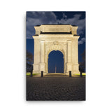 Night Photo at Valley Forge Arch Urban Landscape Traditional Canvas Wall Art Print