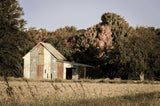 Patriotic Barn in Field Aged Landscape Photo DIY Wall Decor Instant Download Print - Printable  - PIPAFINEART