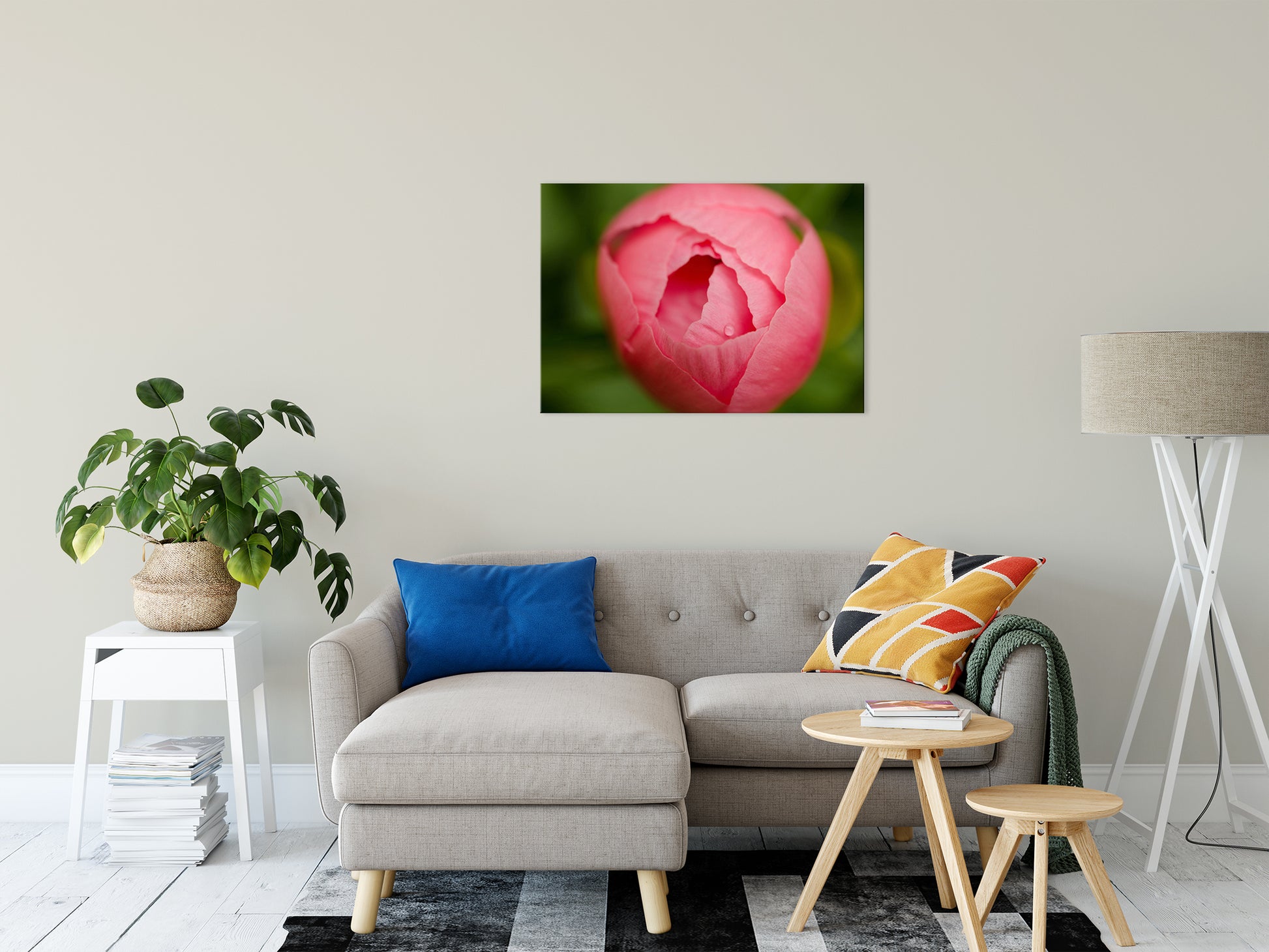 Peony Bud Nature / Floral Photo Fine Art Canvas Wall Art Prints 24" x 36" - PIPAFINEART
