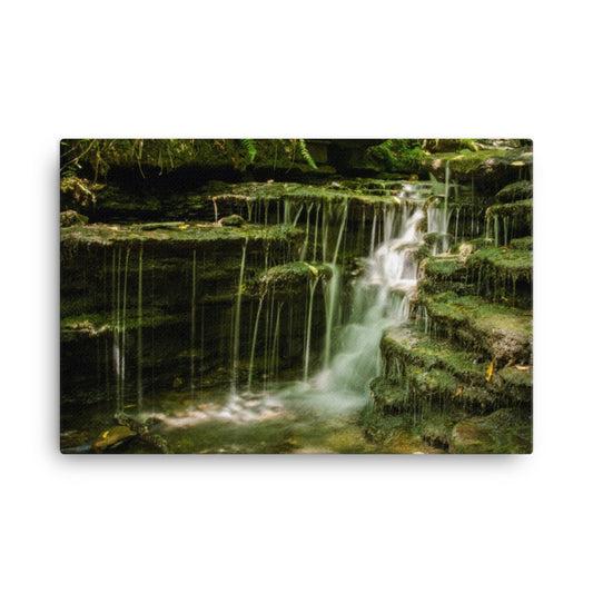 Pixley Waterfalls 1 Rural Landscape Canvas Wall Art Prints