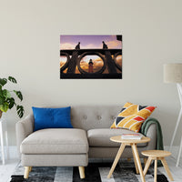 Marmont Hill Coastal: Ponce De Leon Lighthouse and Iron Fence Architectural Coastal Photo Fine Art Canvas Wall Art Print