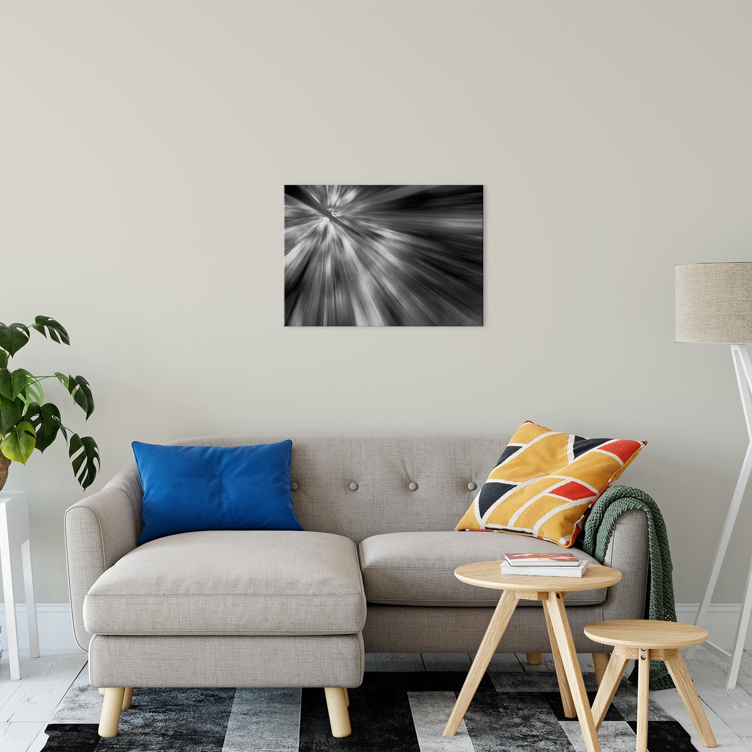 Radial Sun Rays Abstract Photo Fine Art Canvas & Unframed Wall Art Prints 20" x 30" / Fine Art Canvas - PIPAFINEART