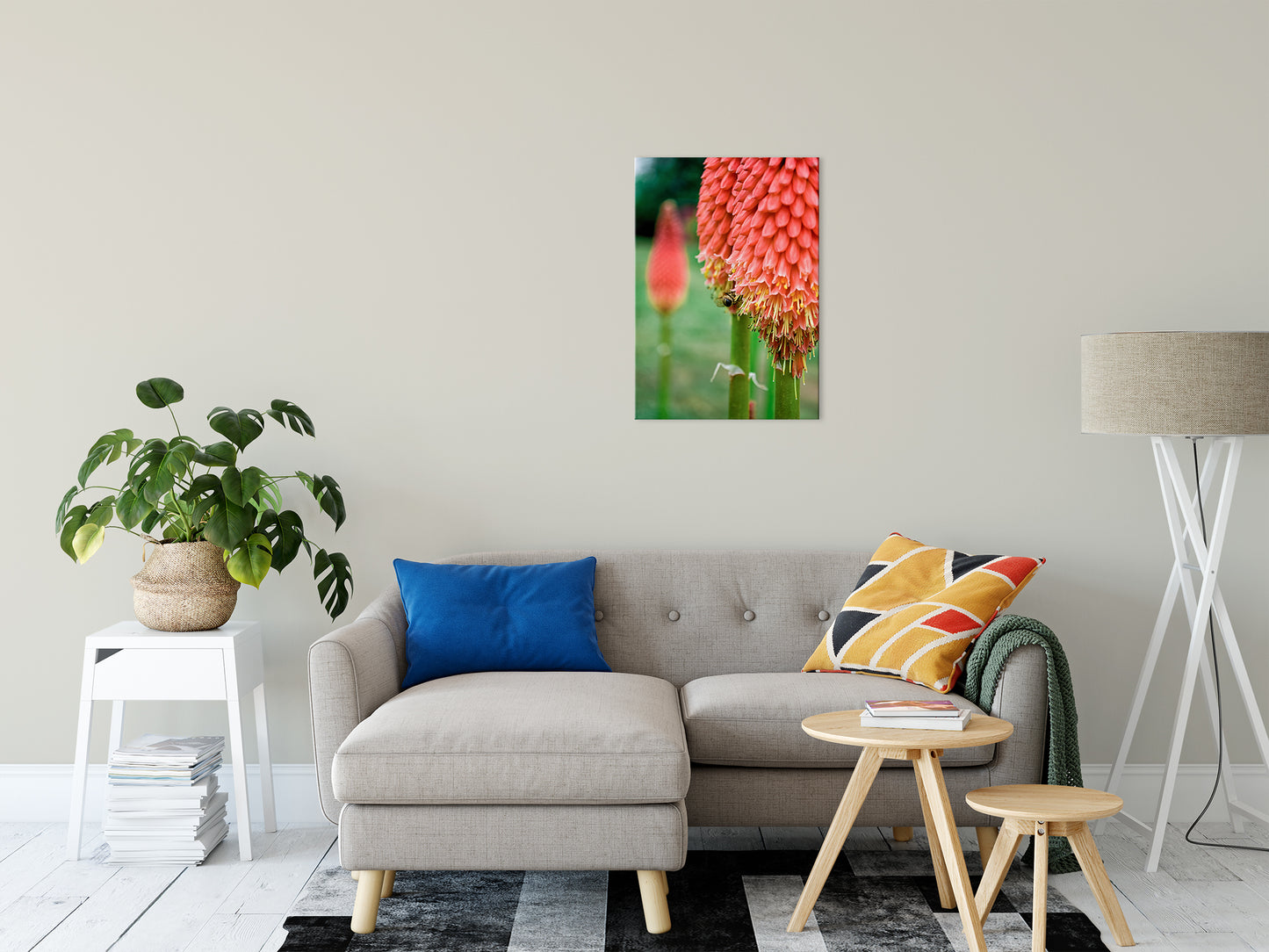 Red Hot Pokers Nature / Floral Photo Fine Art Canvas Wall Art Prints 20" x 30" - PIPAFINEART