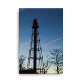Reedy Point Rear Lighthouse Silhouette Urban Landscape Traditional Canvas Wall Art Print