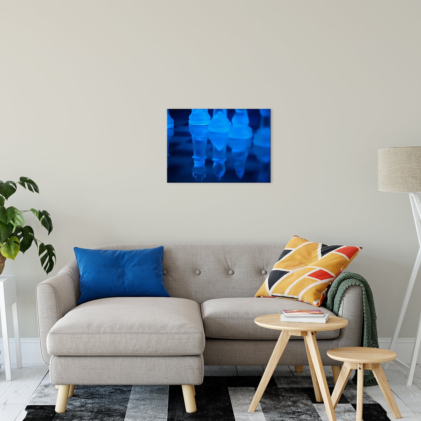 Reflections, Chess Pieces Abstract Photo Fine Art Canvas & Unframed Wall Art Prints 20" x 24" / Fine Art Canvas - PIPAFINEART