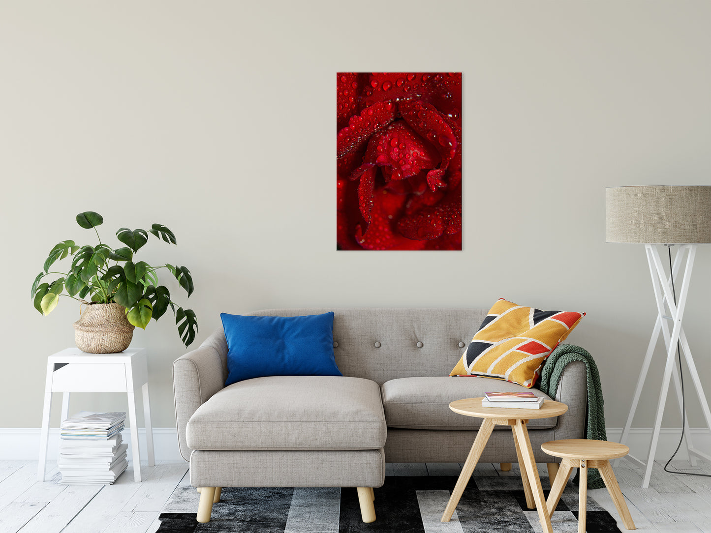 Royal Red Rose Nature / Floral Photo Fine Art Canvas Wall Art Prints 24" x 36" - PIPAFINEART