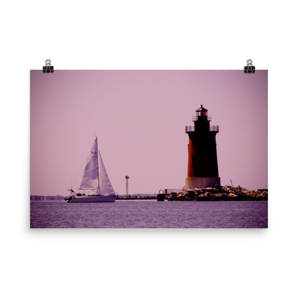 Sailing in the Bay Landscape Photo Loose Wall Art Prints - PIPAFINEART