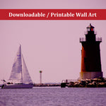 Sailing in the Bay Landscape Photo DIY Wall Decor Instant Download Print - Printable  - PIPAFINEART