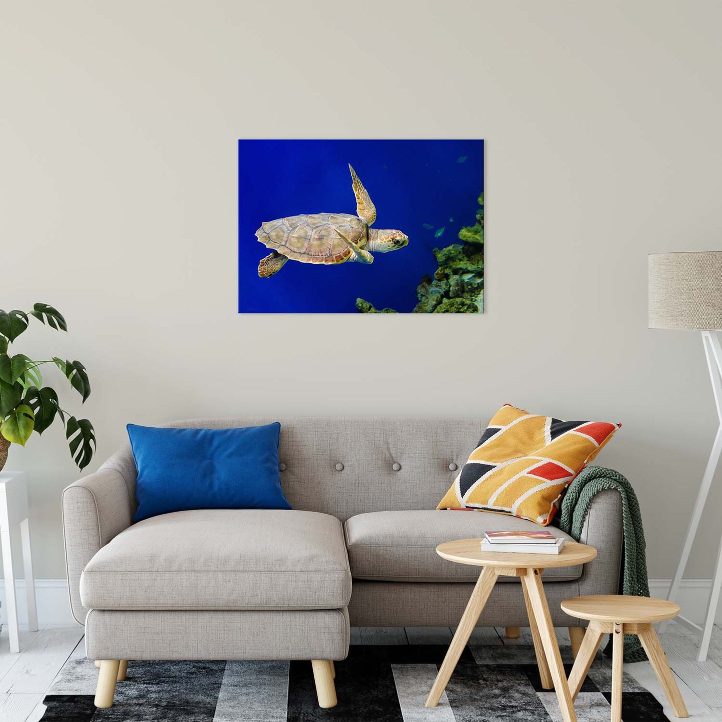 Sea Turtle 1 Animal / Wildlife Photograph Fine Art Canvas & Unframed Wall Art Prints 24" x 36" / Canvas Fine Art - PIPAFINEART