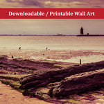 Shipwreck Cape Henlopen - Breakwater Harbor Landscape Photo DIY Wall Decor Instant Download Print - Printable  - PIPAFINEART