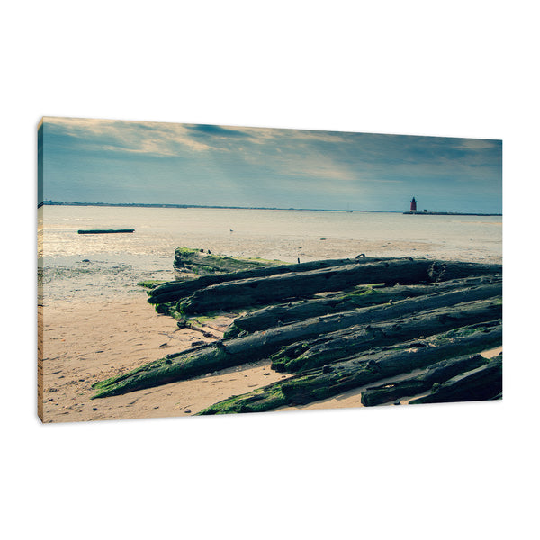 Shipwreck Cape Henlopen 2 - Breakwater Harbor Fine Art Canvas Wall Art Prints  - PIPAFINEART