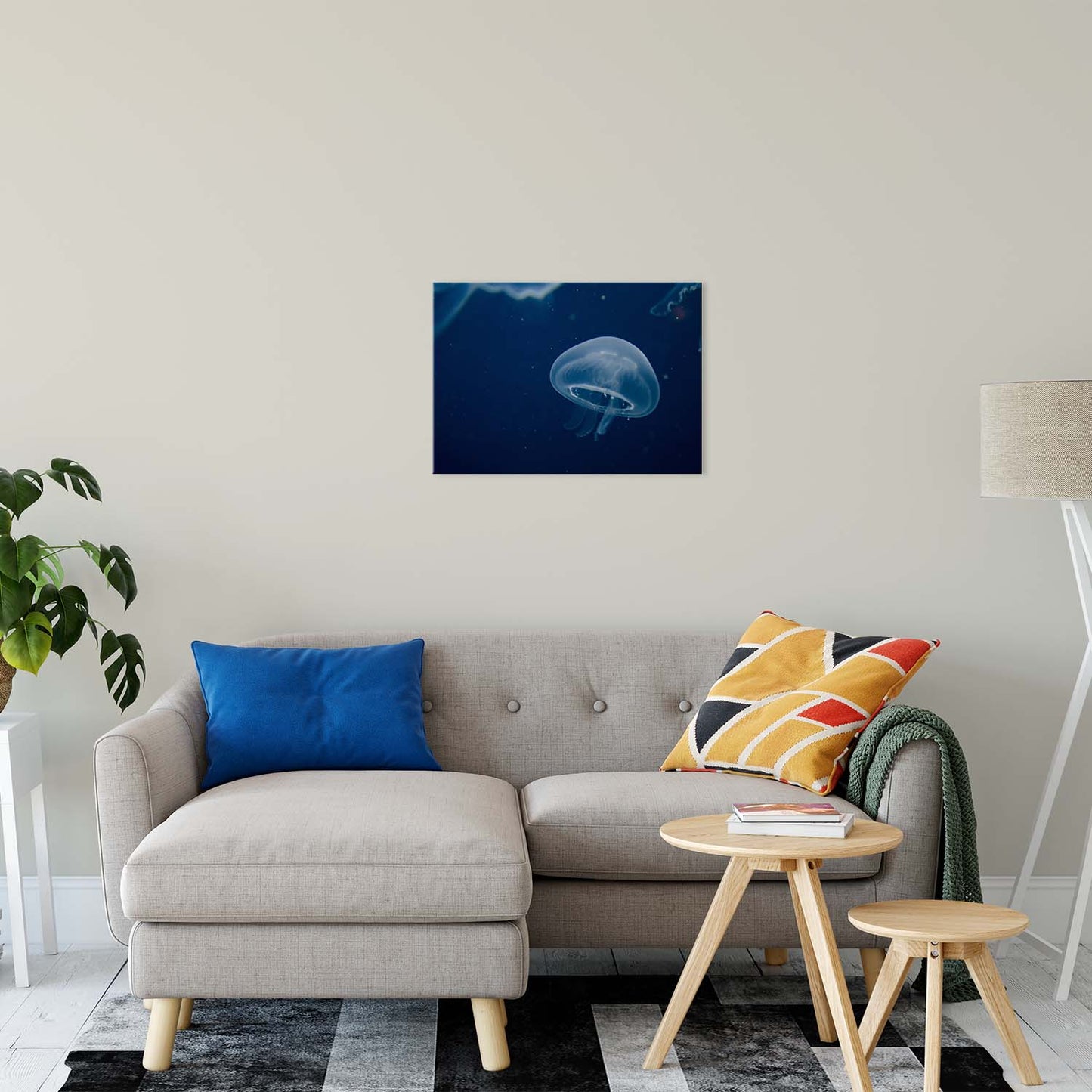 Small Blue Jelly Animal / Wildlife Photograph Fine Art Canvas & Unframed Wall Art Prints 20" x 24" / Canvas Fine Art - PIPAFINEART