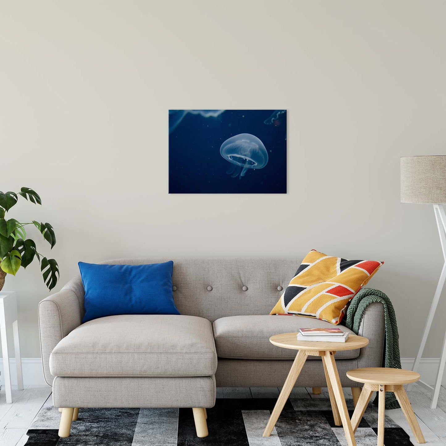 Small Blue Jelly Animal / Wildlife Photograph Fine Art Canvas & Unframed Wall Art Prints 20" x 30" / Canvas Fine Art - PIPAFINEART
