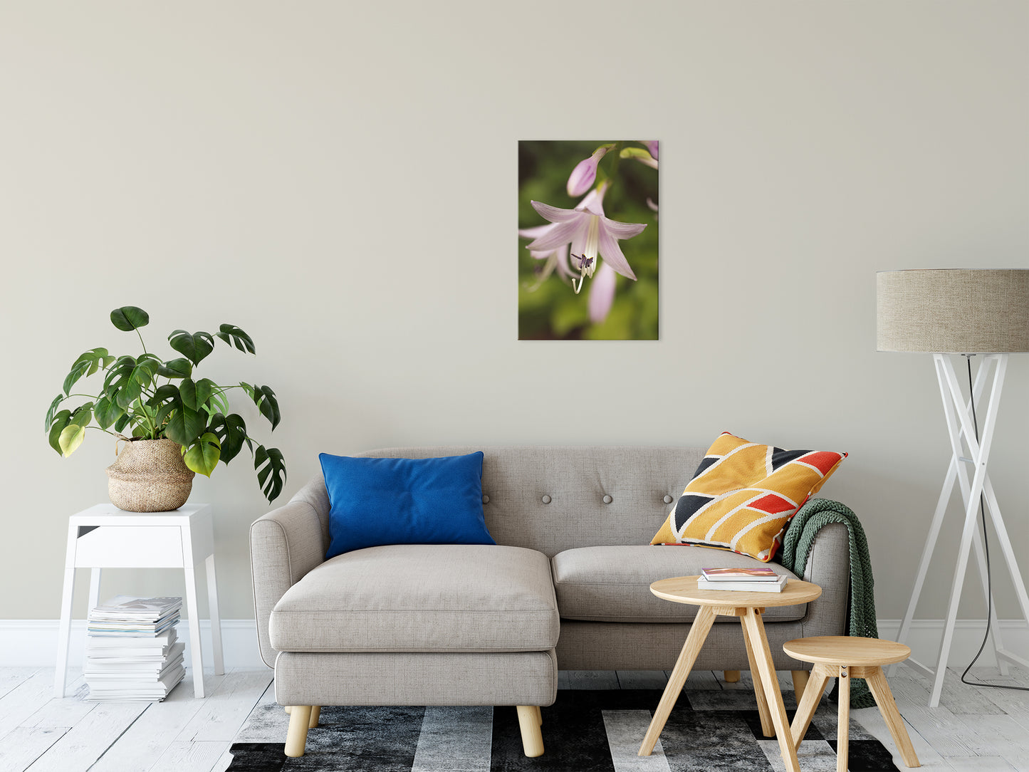 Softened Hosta Bloom Nature / Floral Photo Fine Art Canvas Wall Art Prints 20" x 24" - PIPAFINEART
