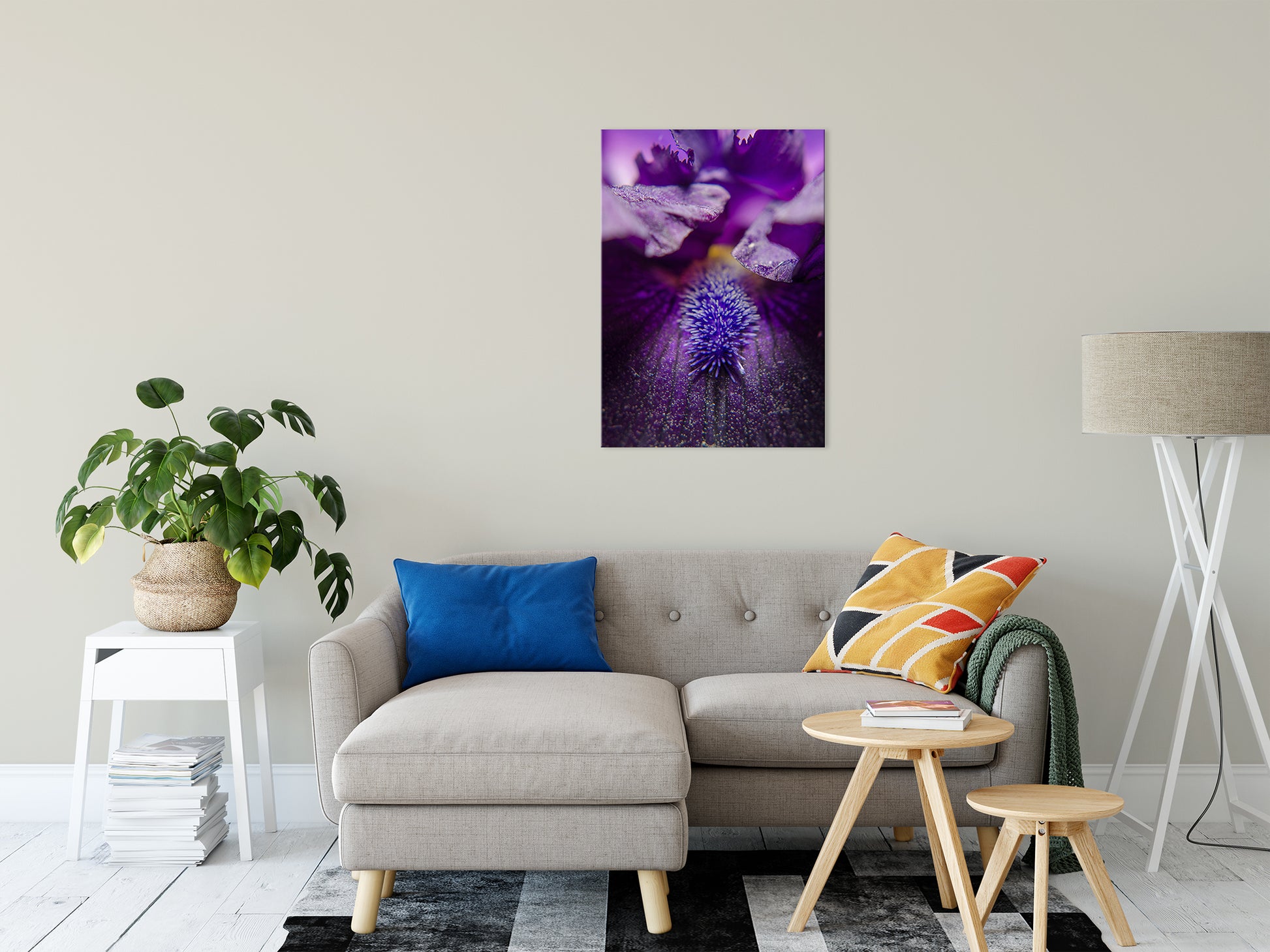 Stigma of Iris Nature / Floral Photo Fine Art Canvas Wall Art Prints 24" x 36" - PIPAFINEART