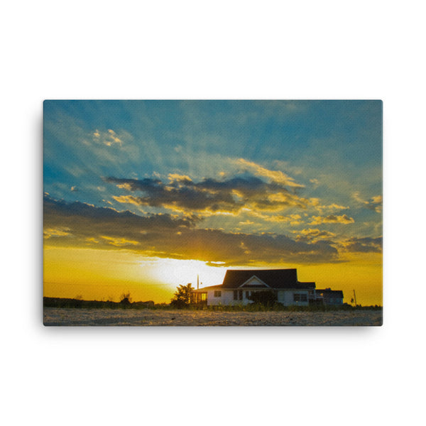 Sunset at Bowers Coastal Landscape Canvas Wall Art Prints