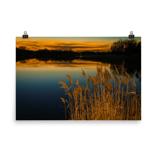 Sunset at Reedy Point Landscape Photo Loose Wall Art Prints - PIPAFINEART