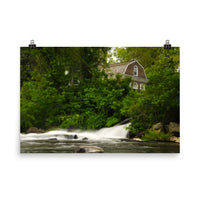 The Brandywine River and First Presbyterian Church Color Landscape Photo Loose Wall Art Prints - PIPAFINEART