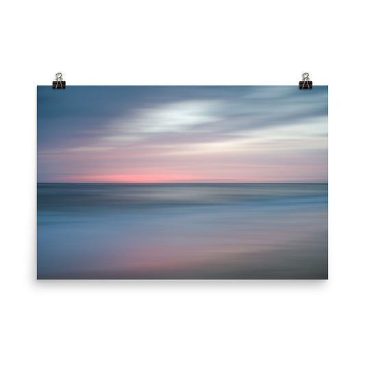 The Colors of Evening on the Beach Landscape Photo Loose Wall Art Prints - PIPAFINEART