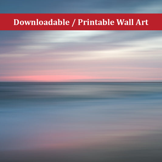 The Colors of Evening on the Beach Landscape Photo DIY Wall Decor Instant Download Print - Printable  - PIPAFINEART