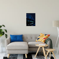 The Ben Franklin Bridge 3 Night Photo Fine Art Canvas Wall Art Prints 16" x 20" - PIPAFINEART