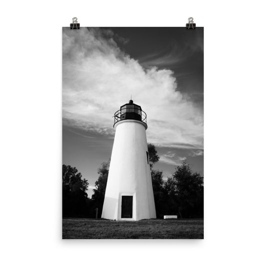 Touch the Sky Black and White Landscape Photo Loose Wall Art Print - PIPAFINEART