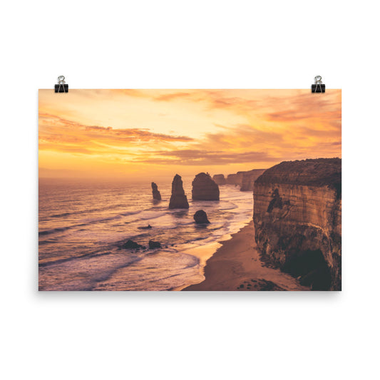 Twelve Apostles at Sunset Victoria Australia - Daydream Effect Landscape Photo Loose Wall Art Prints