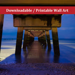 Under the Pier Landscape Photo DIY Wall Decor Instant Download Print - Printable  - PIPAFINEART