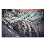 Vintage Boat Oars and Ropes Nautical Photo Canvas Wall Art Prints