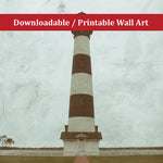 Modern Printable Art: Aged Colorized Bodie Lighthouse Landscape Photo DIY Wall Decor Instant Download Print - Printable  - PIPAFINEART