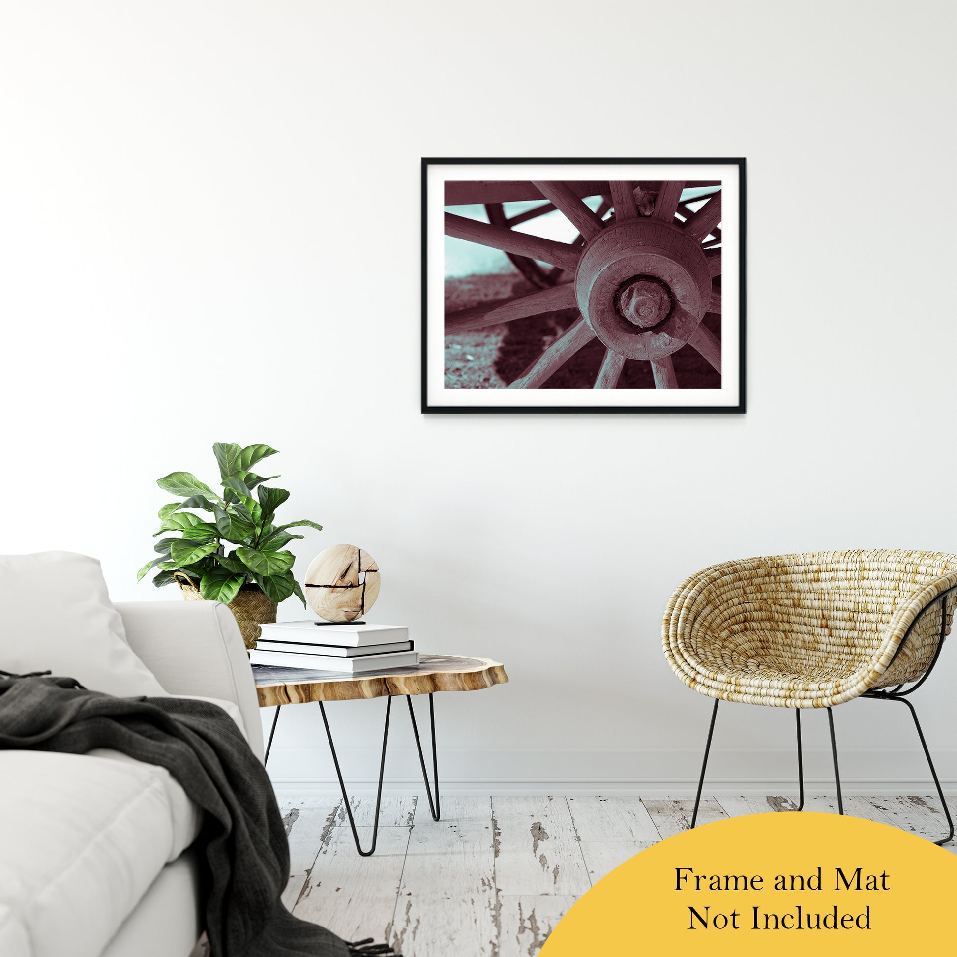 Wheel of Time Abstract Photo Fine Art Canvas & Unframed Wall Art Prints 24" x 36" / Classic Paper - Unframed - PIPAFINEART